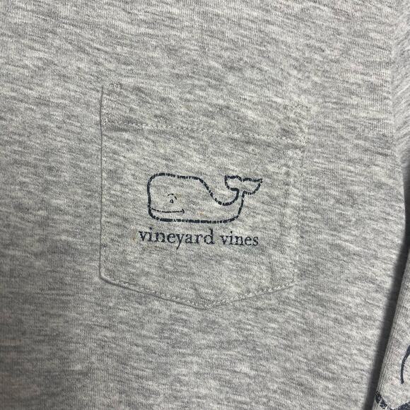 Vineyard‎ Vines Long Sleeve Pocket Tee Gray Size M 12-14 - Picture 4 of 4